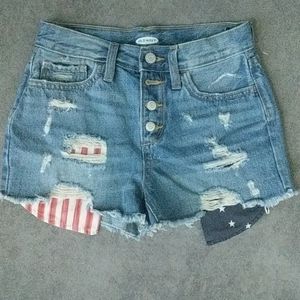 Distressed Jean Shorts
